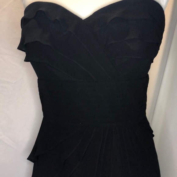 Bill Levkoff Layered Chiffon Bridesmaid Dress - Picture 4 of 13